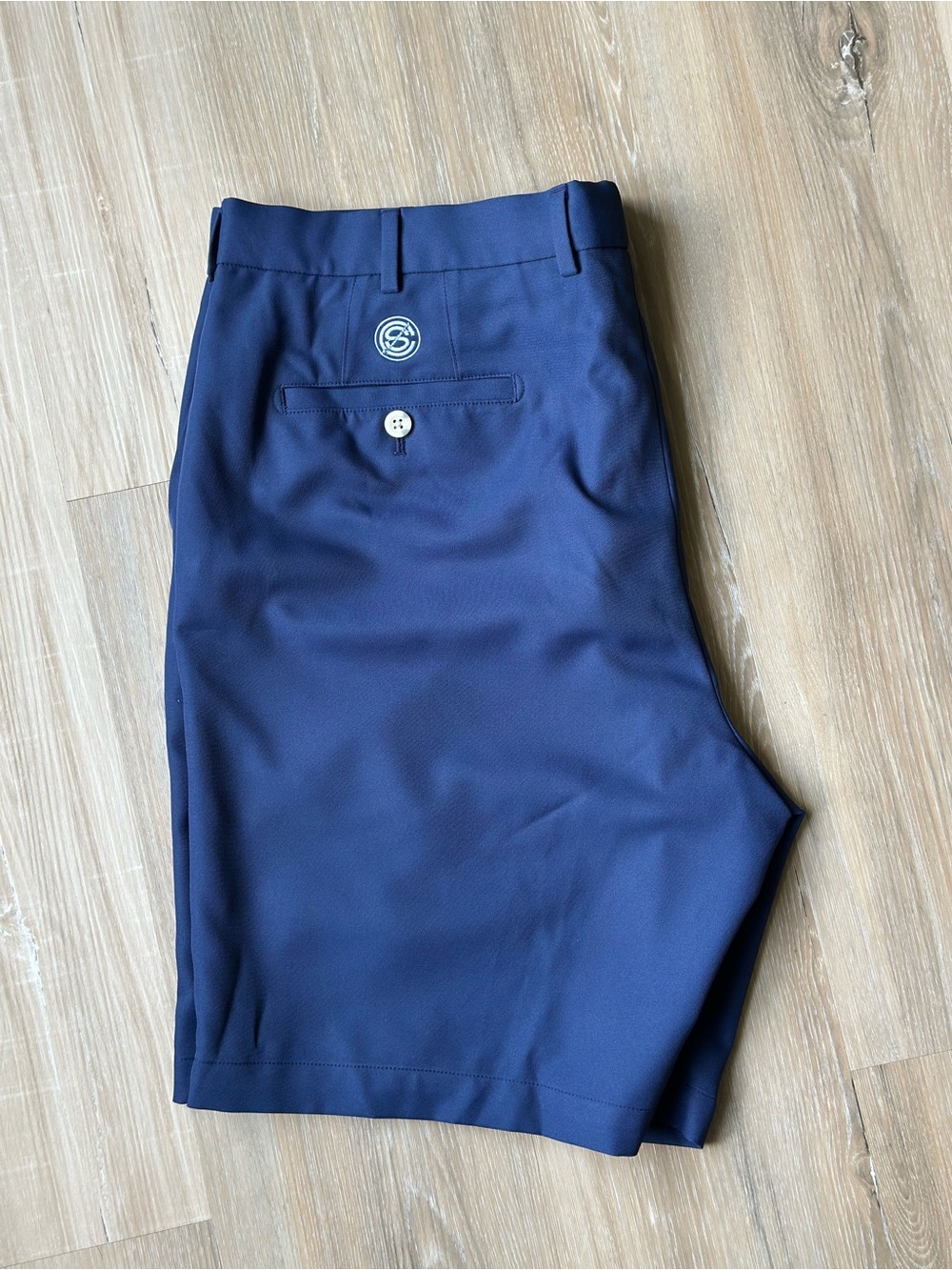 Peter Millar Shorts Mens 38 Classic Navy Shackelford Performance Hybrid Golf 9"